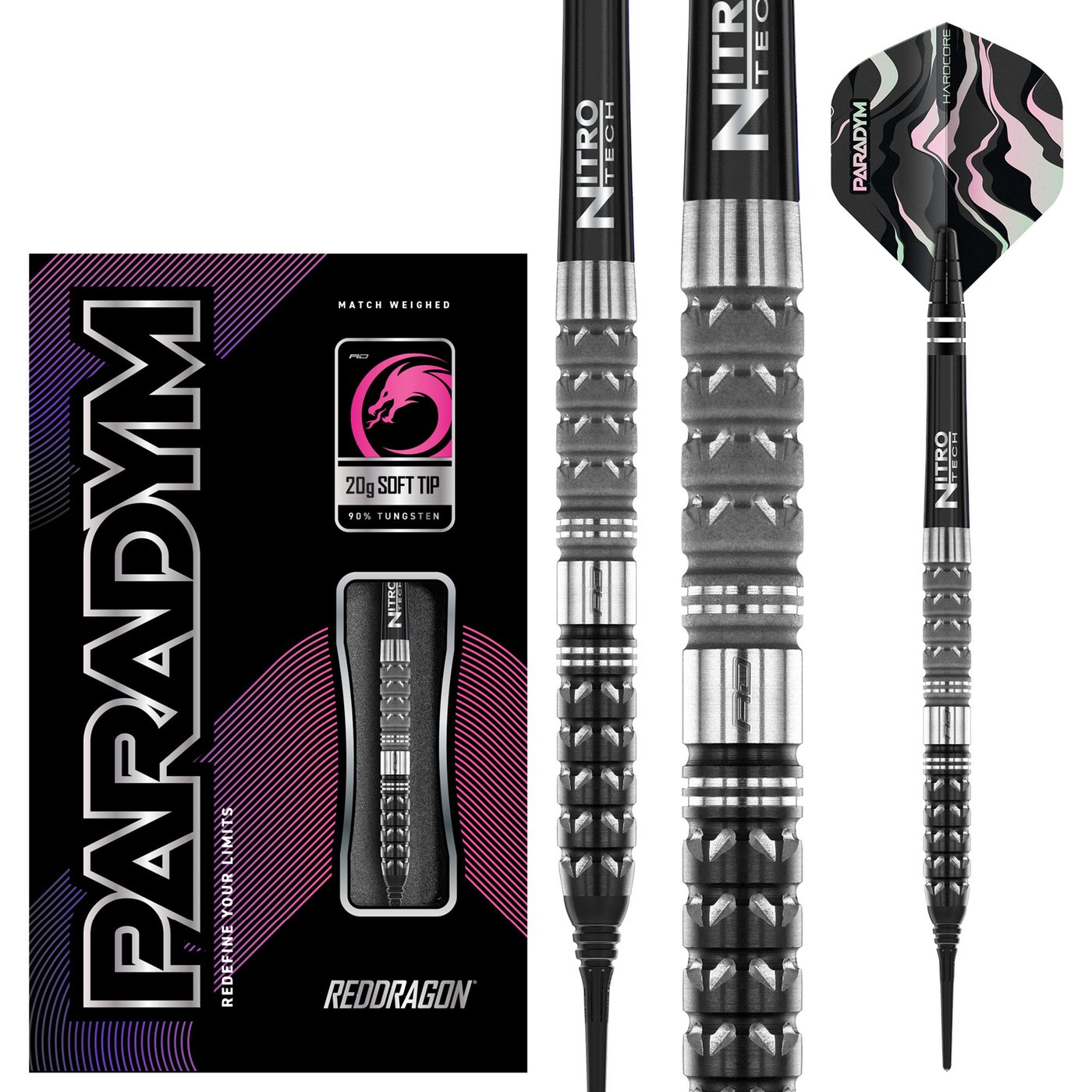 Red Dragon Paradym Tapered 90% Soft Tip Darts