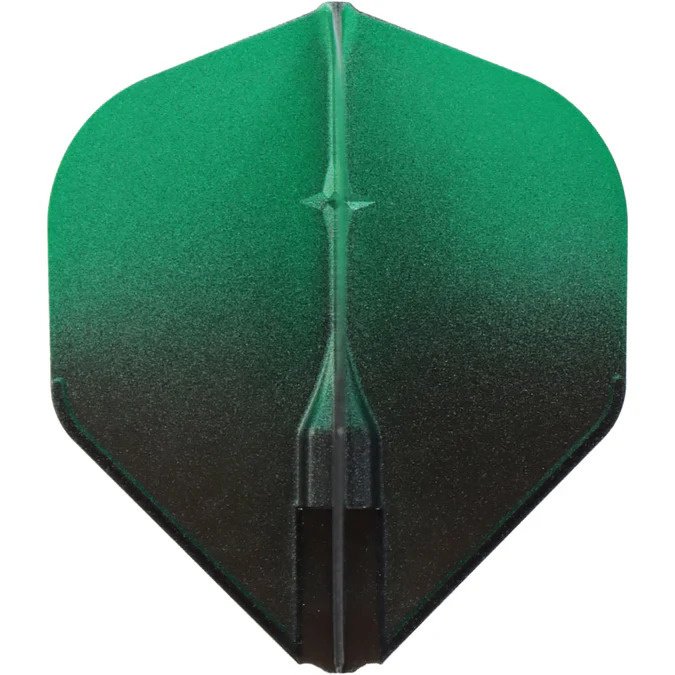 L-Style EZ L1 Standard 2-Tone Black Green Darts Flights