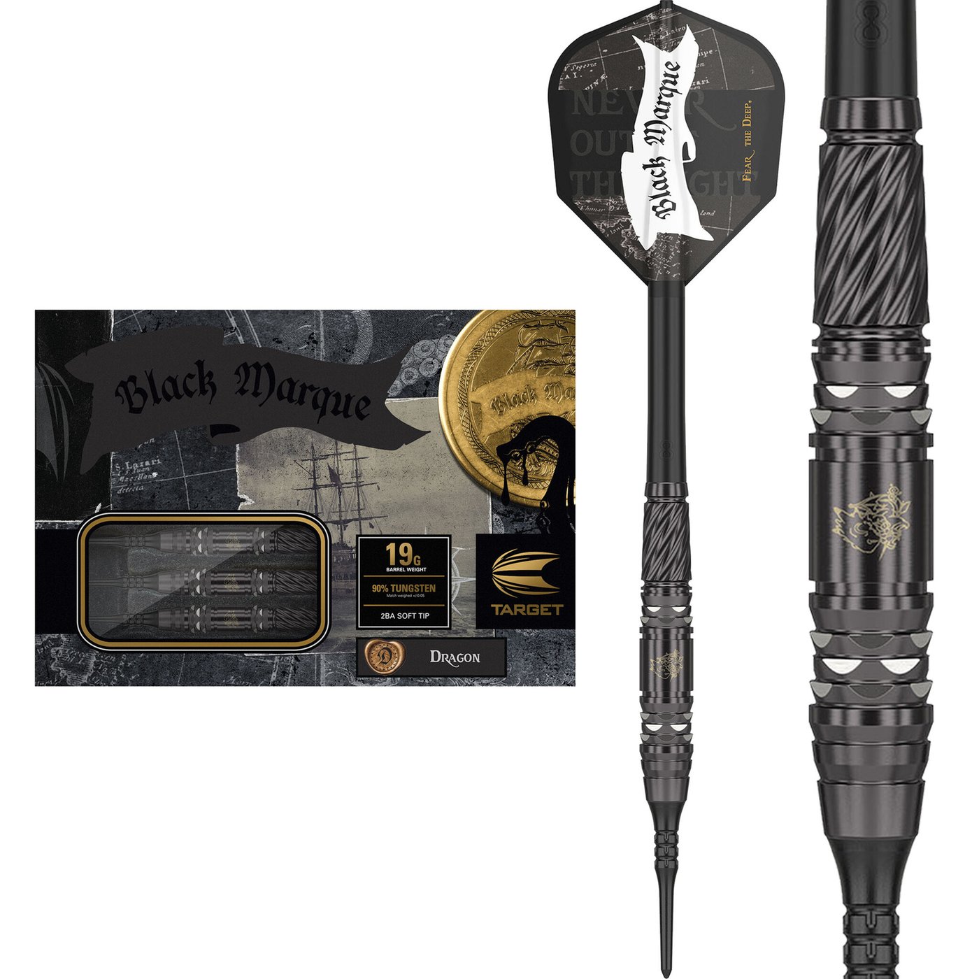 Target Japan Black Marque Dragon G2 90% Soft Tip Darts