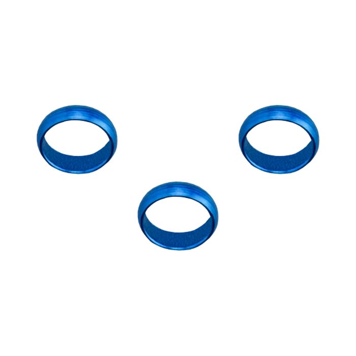 KOTO Aluminium Flight Lock Rings Blue - Dartshopper.co.uk