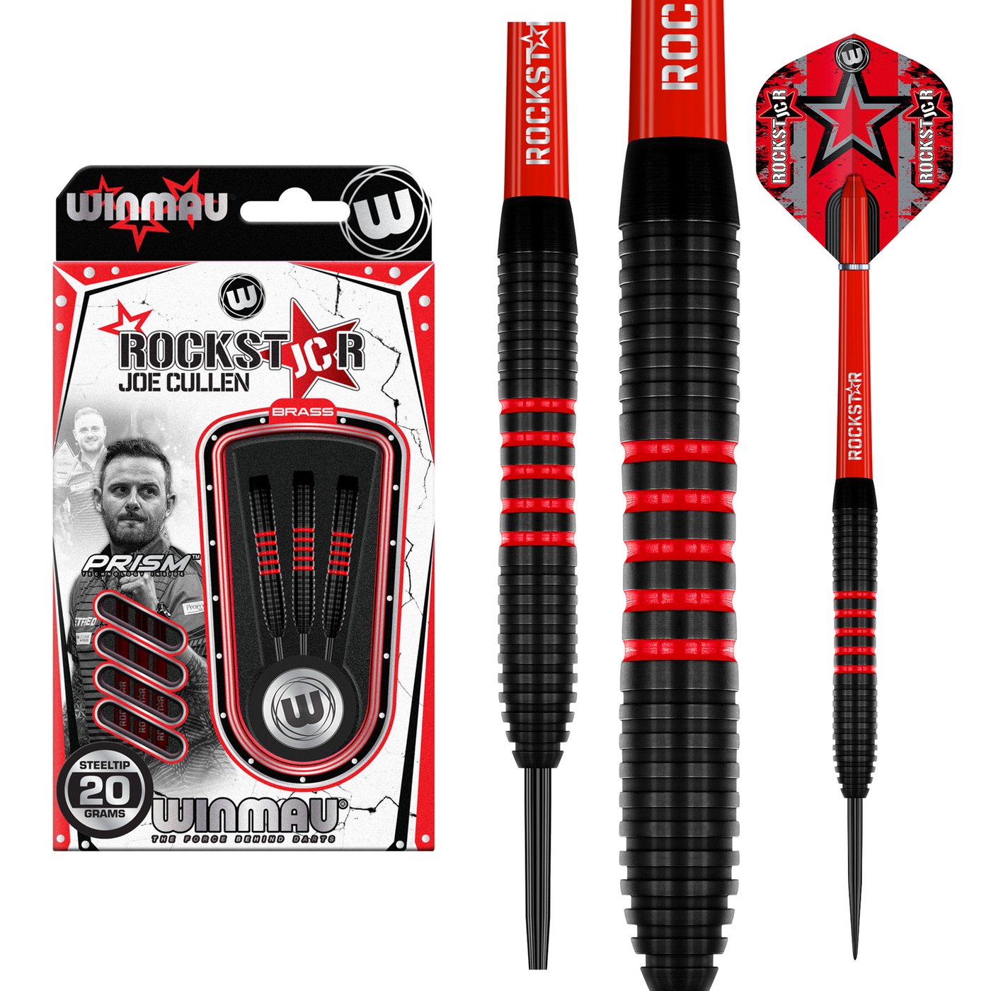 Dardos Winmau Joe Cullen Brass Punta de Acero