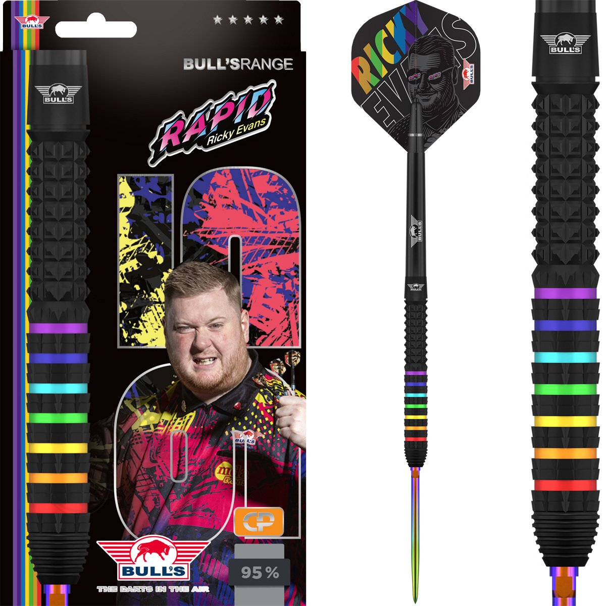 Bull's Ricky Evans Convertible Point 95% - Steel Tip Darts