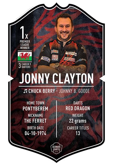 Ultimate Darts Card Jonny Clayton