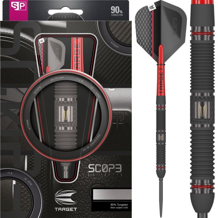 Target Scope 01 Swiss Point 90% - Steel Tip Darts - Dartshopper.com