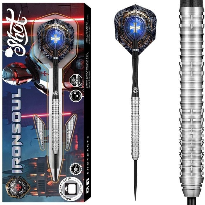 Shot Future Knights Ironsoul 90% - Dartpijlen - Dartshopper.nl
