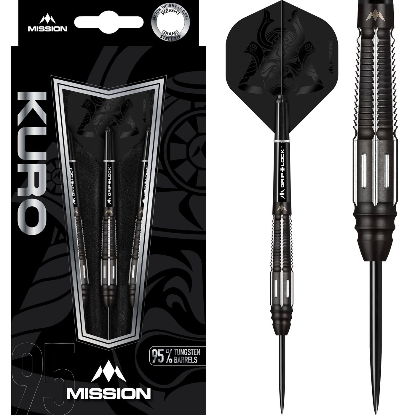 Mission Kuro Black M4 95% Darts