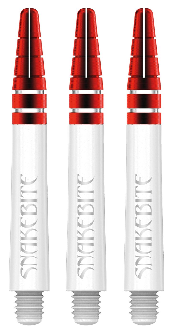 Red Dragon Nitrotech Ionic Snakebite White/Red Darts Shafts