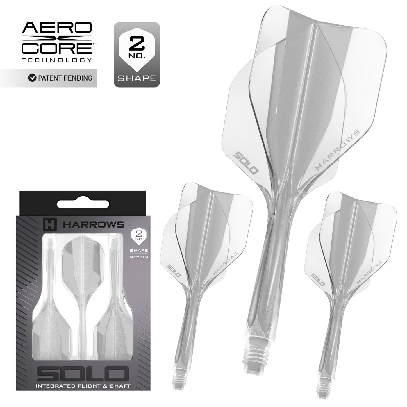 Harrows Solo Clear NO2 - Dart Flights