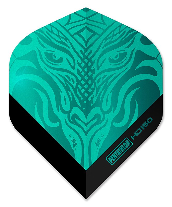 Pentathlon HD150 Metallic Dragon Aqua Darts Flights