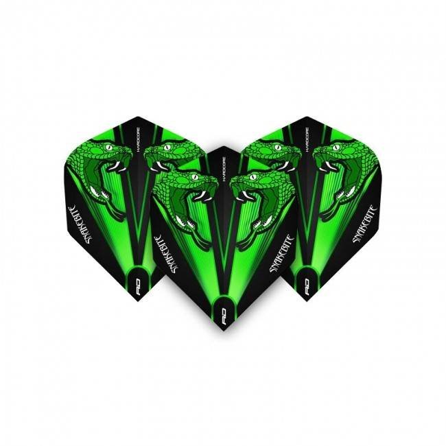 Red Dragon Peter Wright Snakebite Green Transparent - Dart Flights