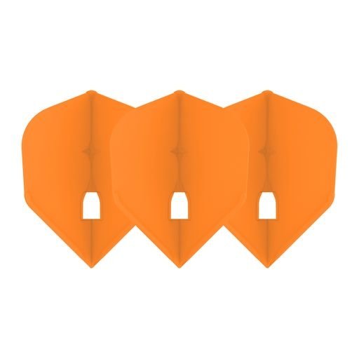 L-Style Champagne L3 Shape Solid Orange - Dart Flights