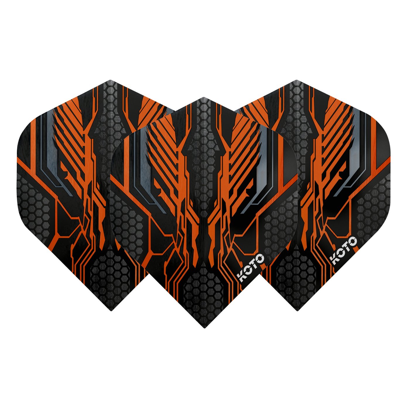 KOTO ZIZ-Wing NO2 Orange Darts Flights