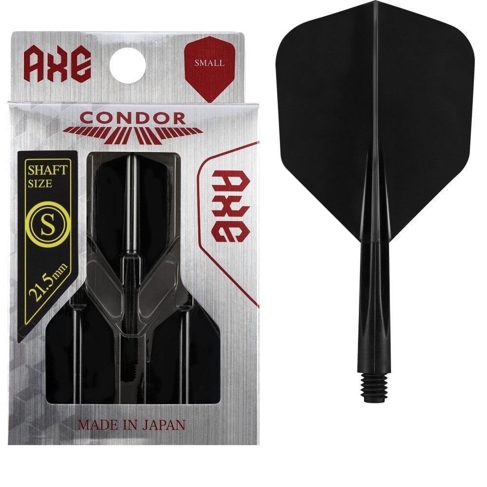 Condor Axe Flight System - Small Black - Dart Flights