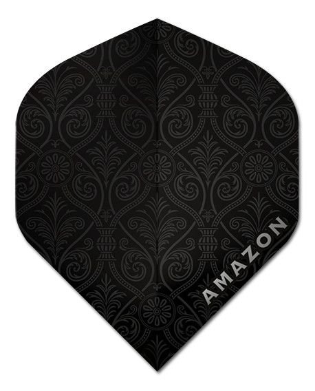 Amazon Pattern 100 Black Darts Flights