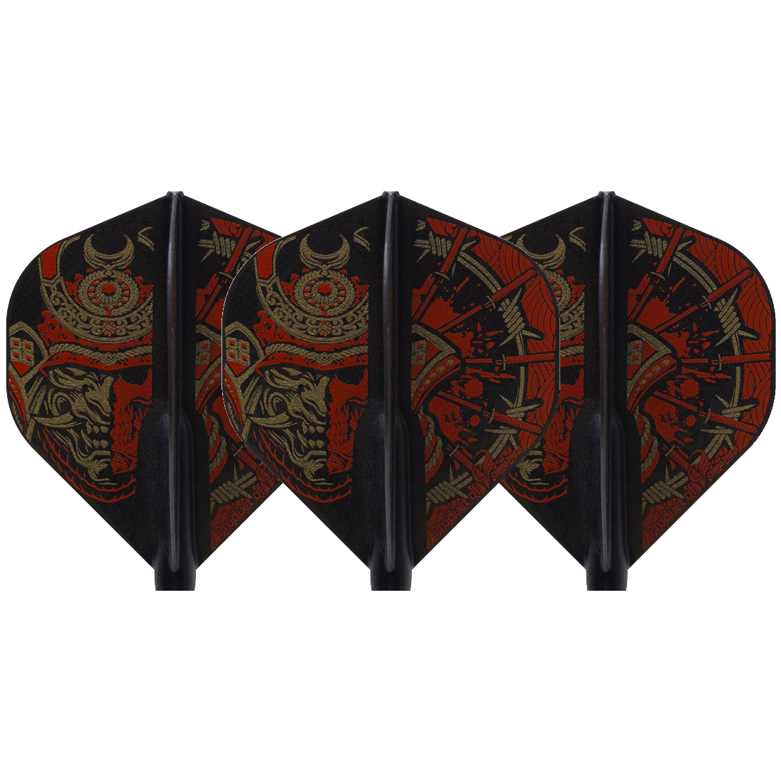 Cosmo Darts Fit Flight Printed Series Samurai Skull A Standard Darts Flights