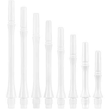 Cosmo Darts Fit Shafts Gear Slim - Clear White - Locked Darts Shafts