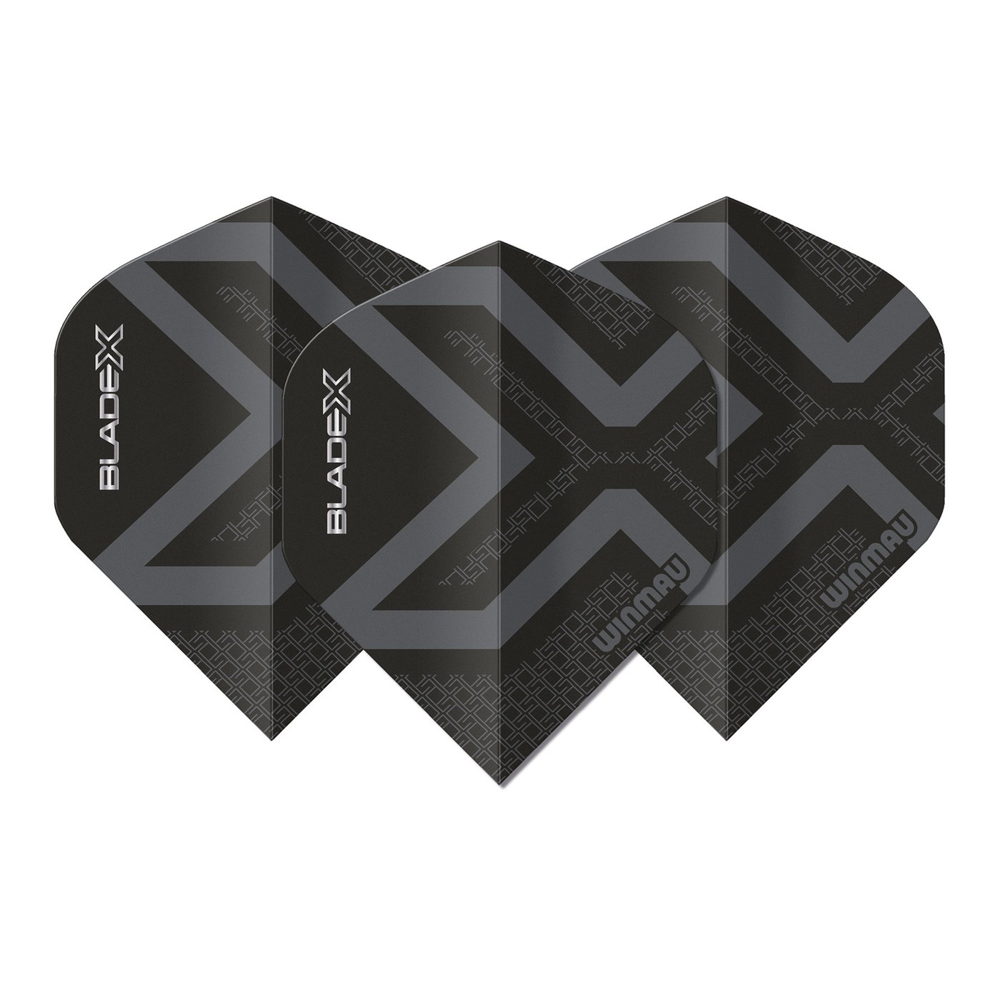 Winmau Blade X Prism Delta Metallic Black - Ailettes Fléchettes