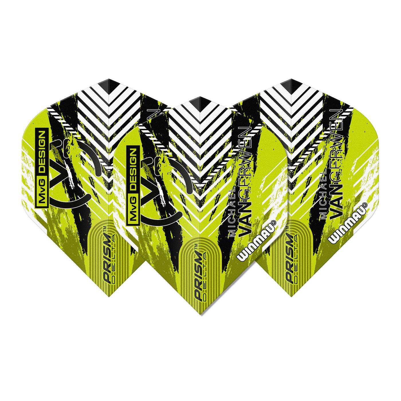Winmau Prism Delta MVG Design Green/White Darts Flights