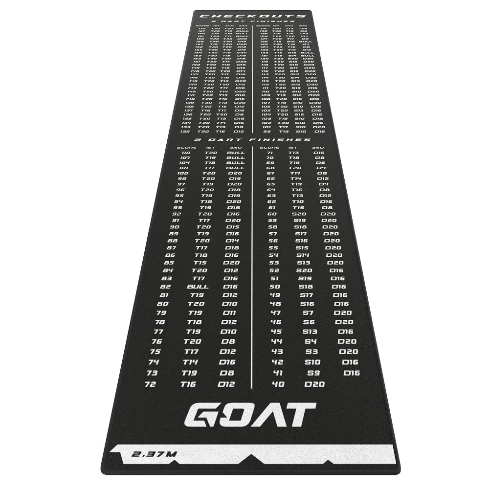 GOAT Carpet Checkout Dartmat 241 x 60