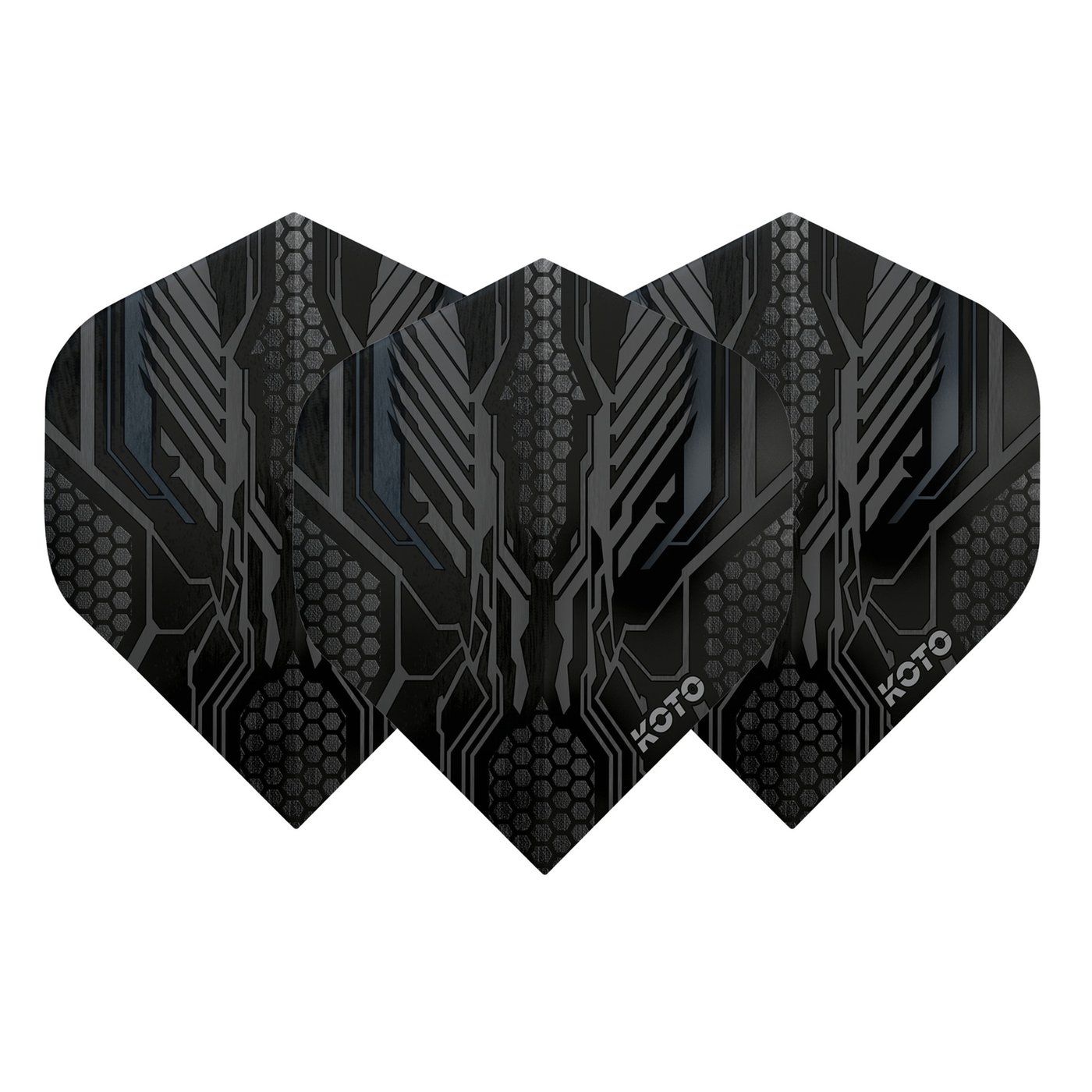 KOTO ZIZ-Wing NO2 Grey Darts Flights