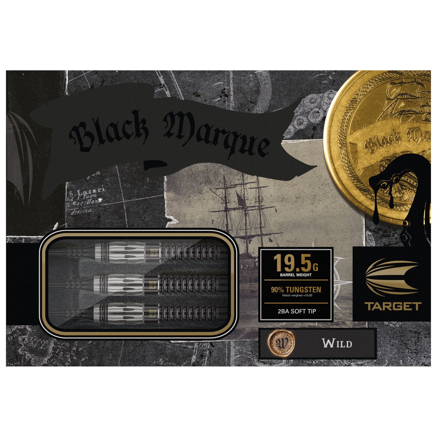 Target Japan Black Marque Wild G2 90% Soft Tip Darts