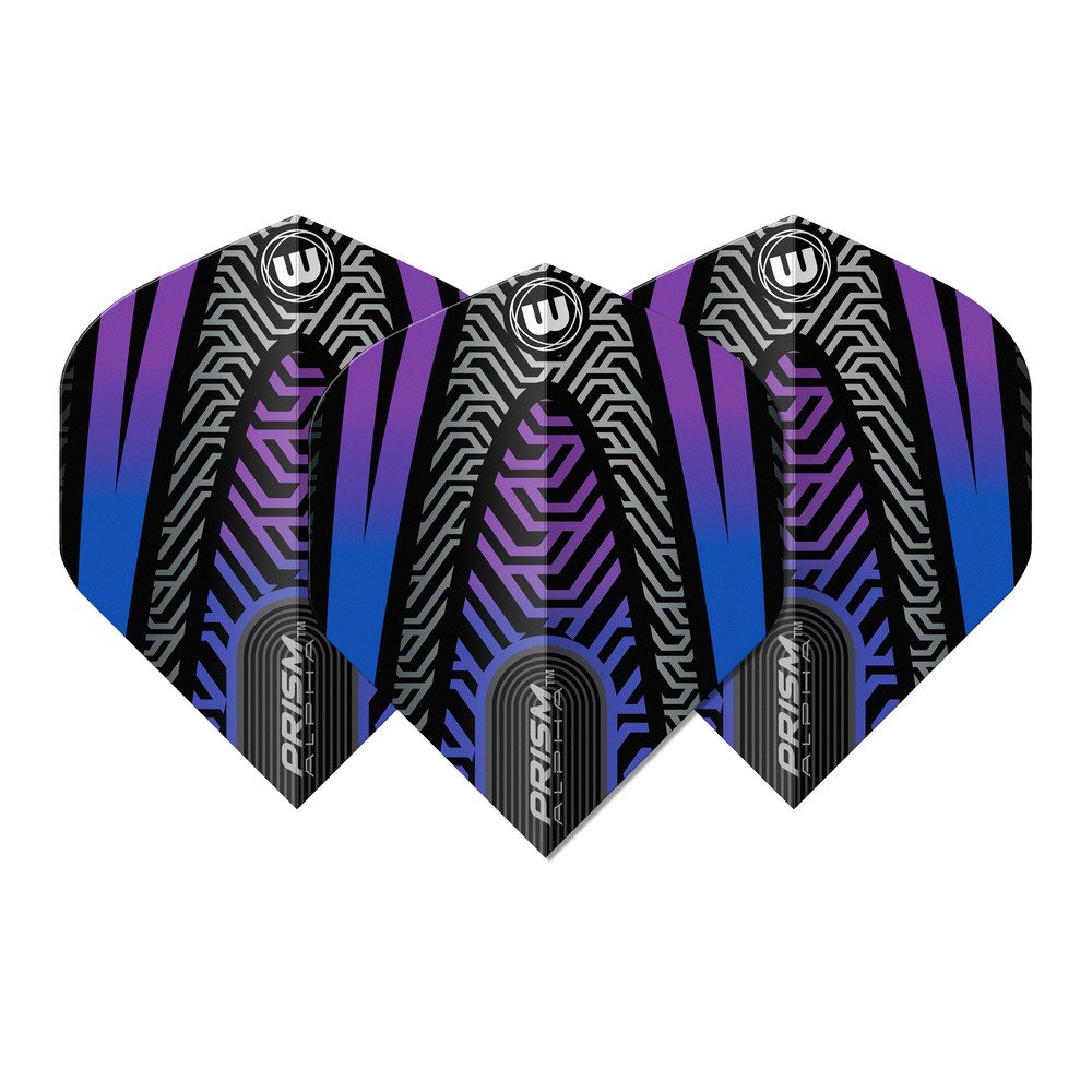 Winmau Prism Alpha Black Blue V2 Darts Flights