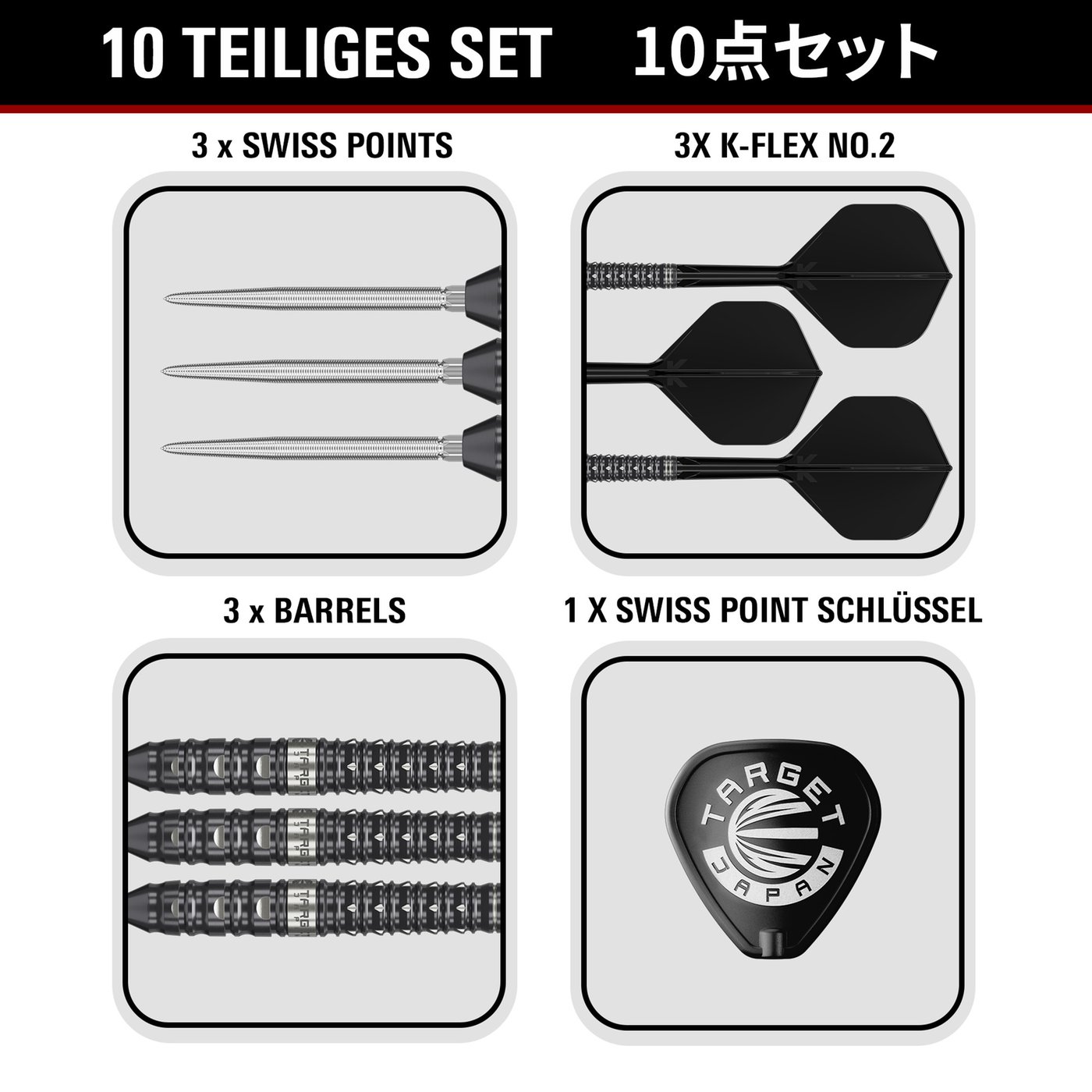 Target Japan Black Marque Eclipse Swiss Point 90% - Steel Tip