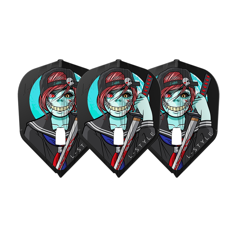 L-Style L3 Kami Ludo le Mat Black V1 Darts Flights