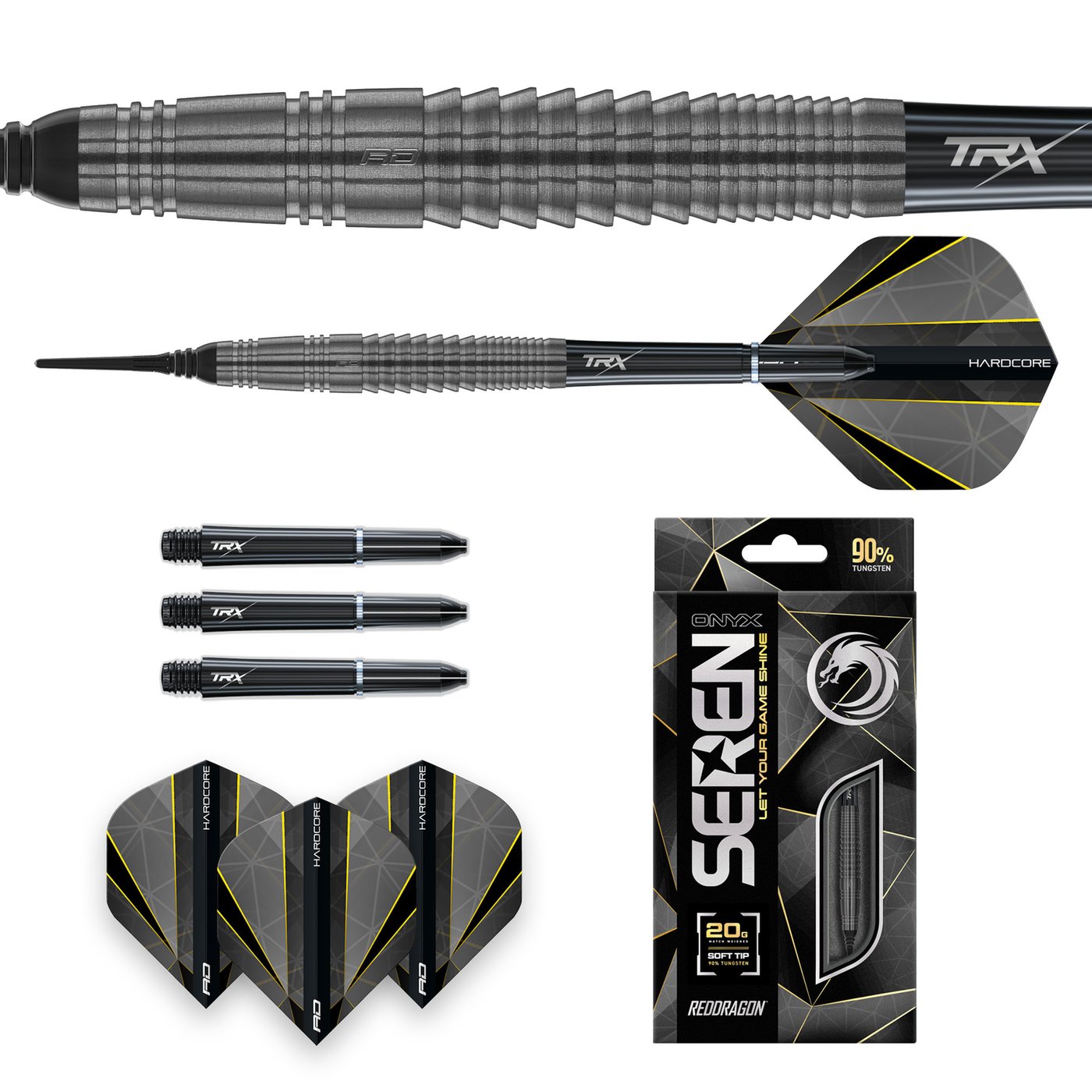 Red Dragon Onyx 4 90% - Soft Tip Darts - Dartshopper.co.uk