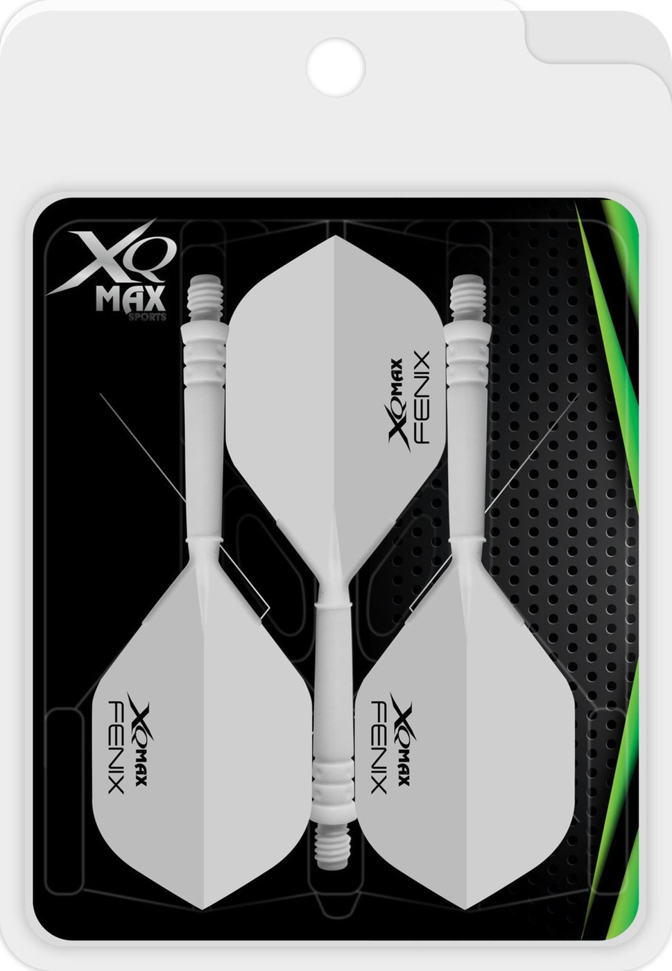 XQ Max Fenix Bar Flights White Standard - Dart Flights