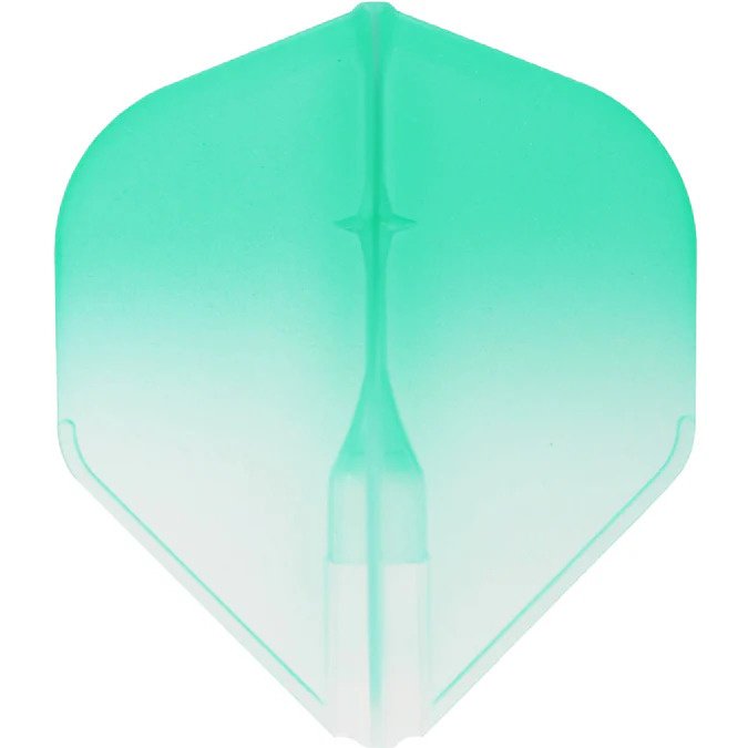 L-Style EZ L1 Standard 2-Tone Clear White Green Darts Flights