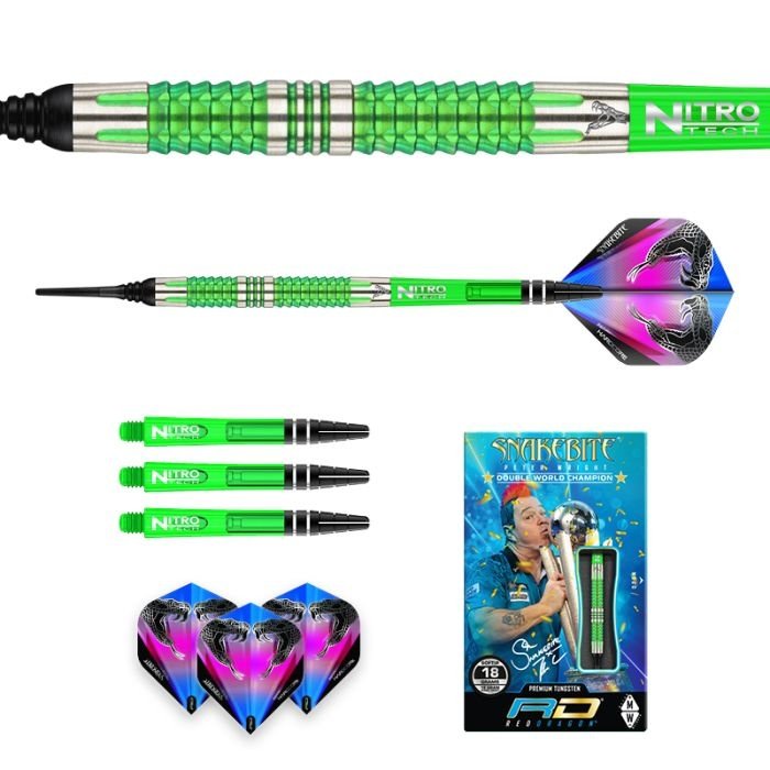 Red Dragon Peter Wright Snakebite Mamba 2 90% Soft Tip Darts