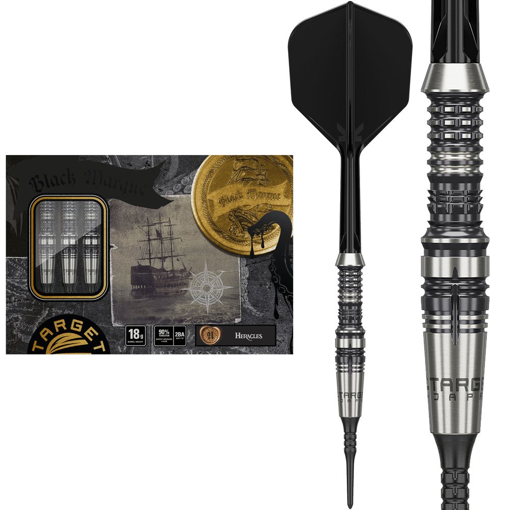[Tweedekans] Target Japan Black Marque Heracles 90% - Soft Tip Darts-18gram