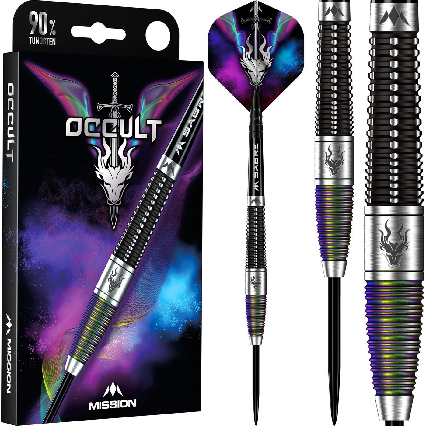 Mission Occult Darts Black & Coral 90% Darts