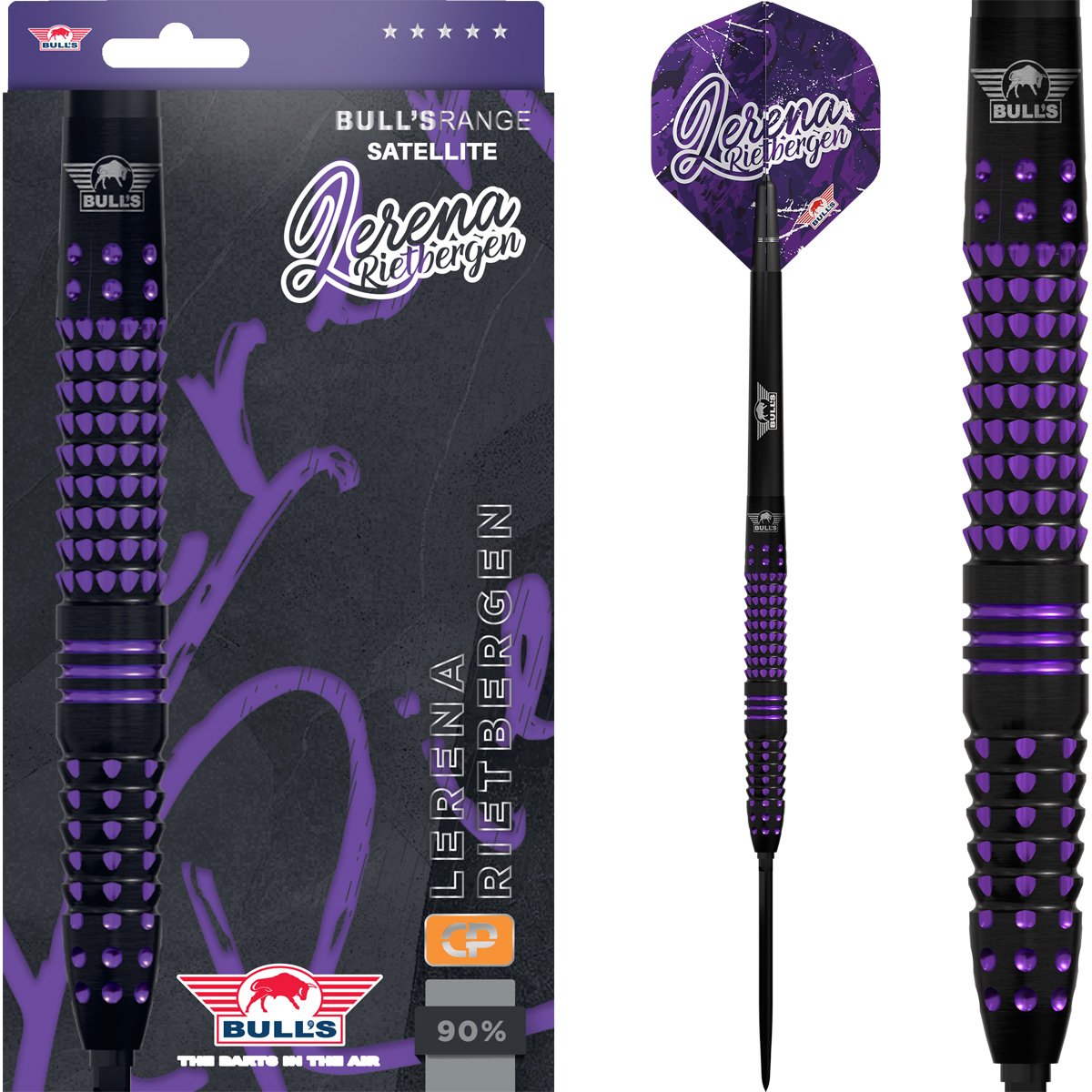 Bull's Lerena Rietbergen Convertible Point 90% - Steel Tip Darts