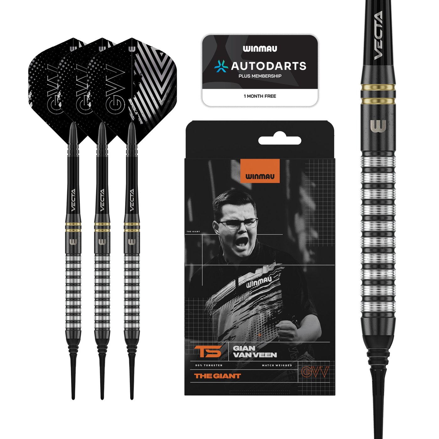 Winmau Gian van Veen TS 90% - Soft Tip Darts