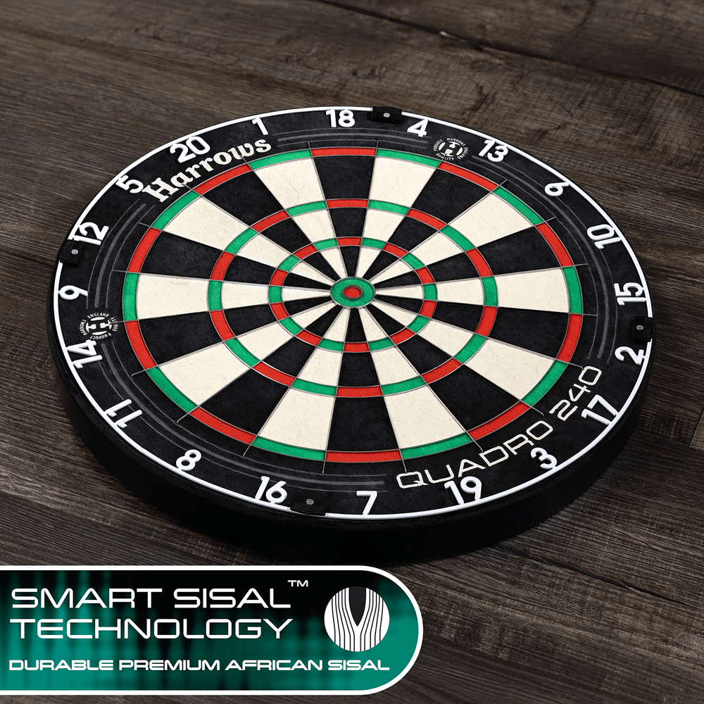 Harrows Quadro 240 - Professional Dartboard - Dartshopper.eu