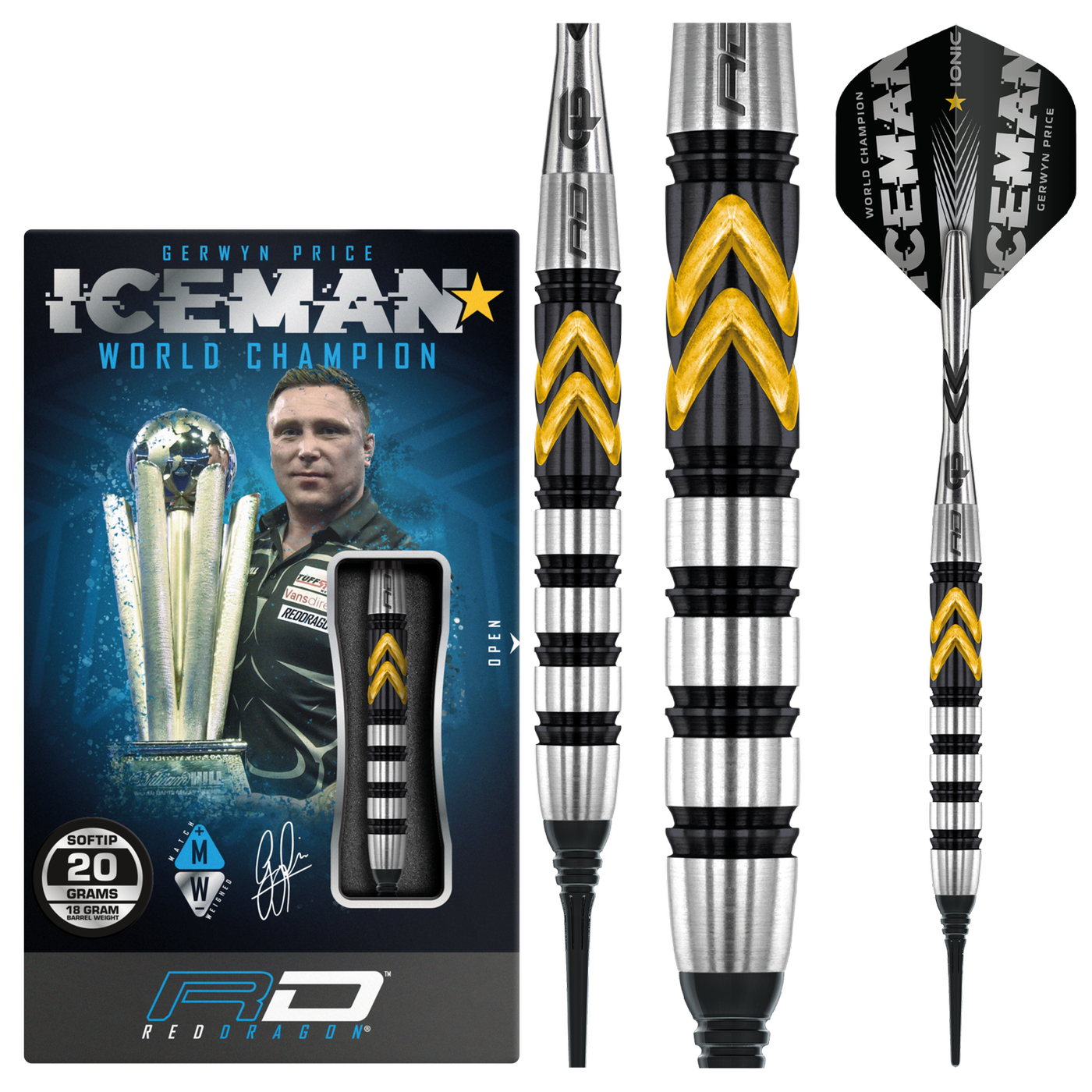 Red Dragon Gerwyn Price Thunder SE 90% Soft Tip Darts