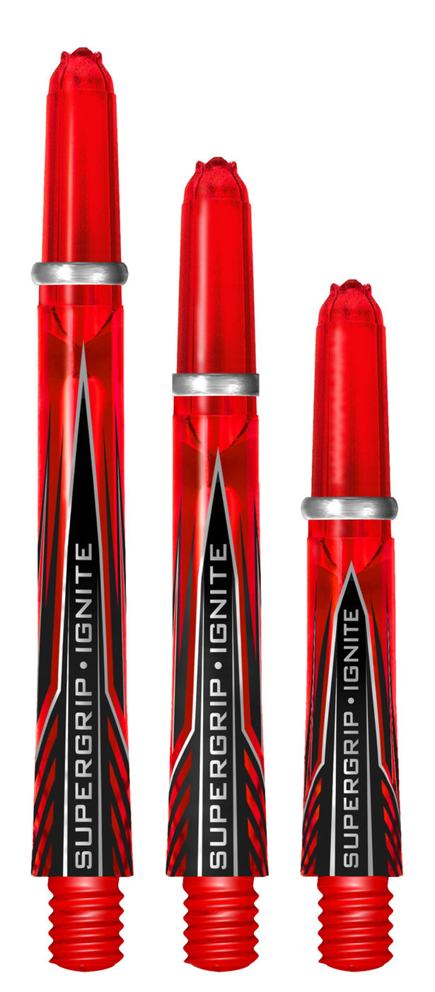 Harrows Supergrip Ignite Red Darts Shafts