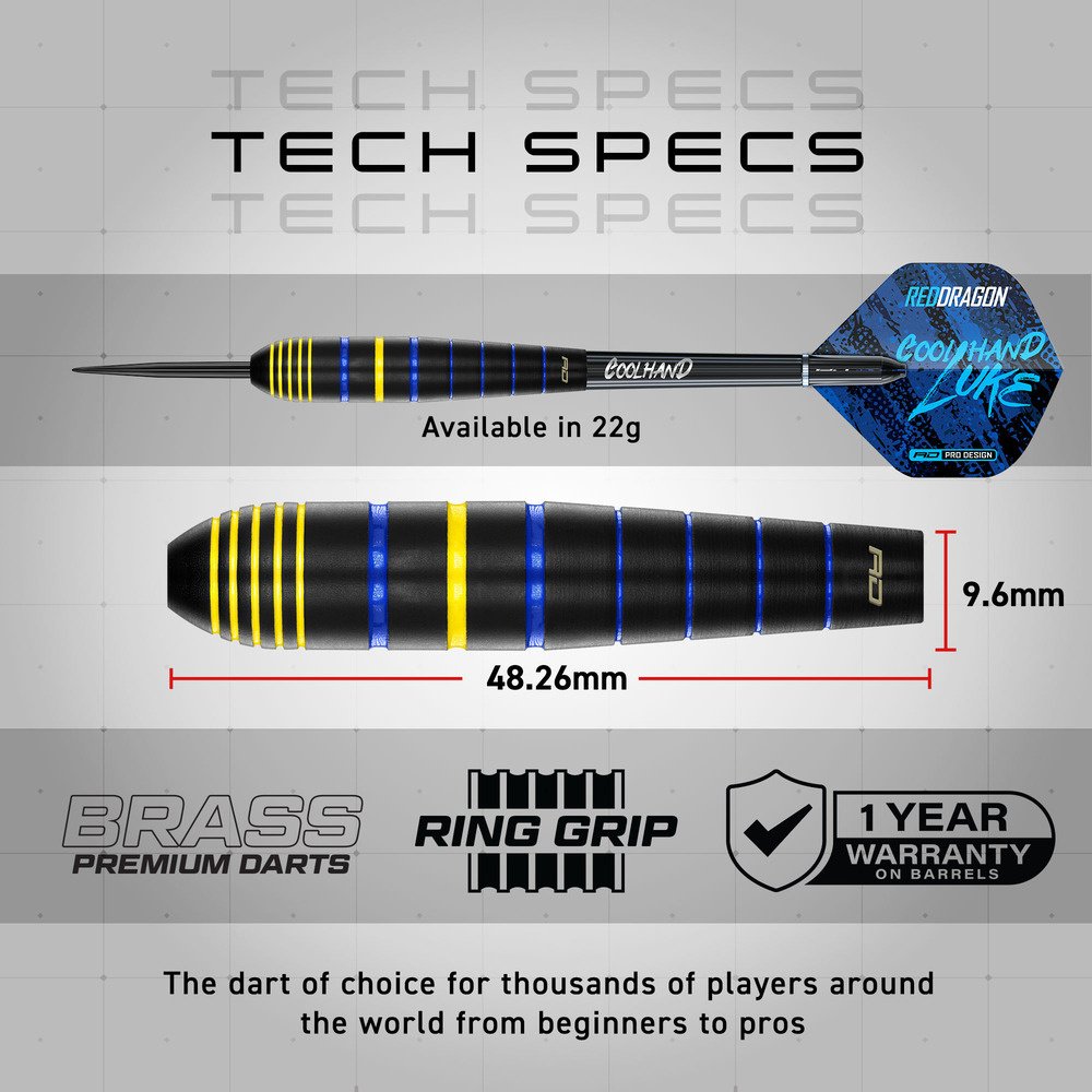 Red Dragon Luke Humphries Coolhand Luke Brass Darts