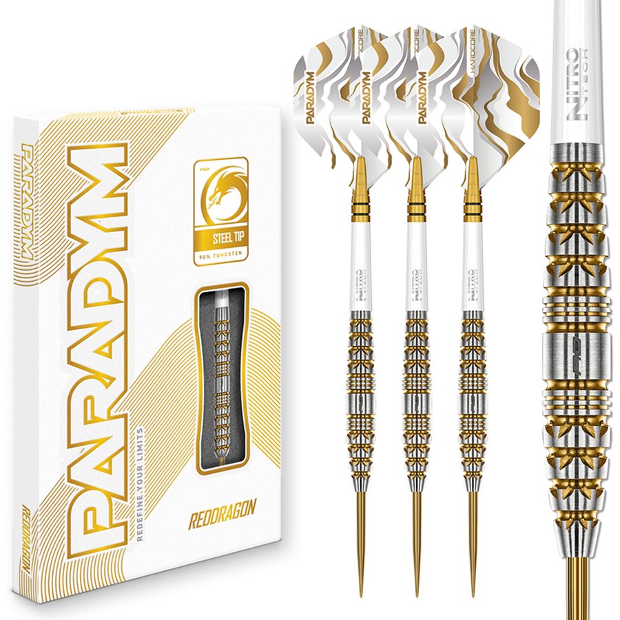 Red Dragon Paradym Gold Torpedo 90% - Steel Tip Darts