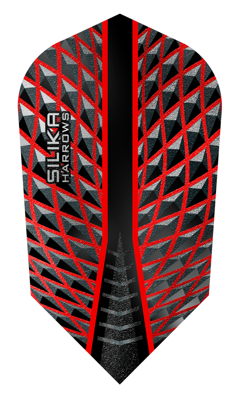 Harrows Silika Slim Red Tough Crystalline Coated - Dart Flights