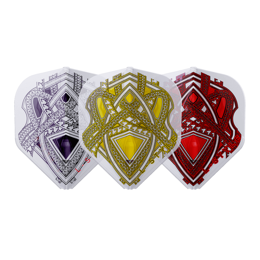 L-Style EZ L1 Mike de Decker Type B White Mix Darts Flights