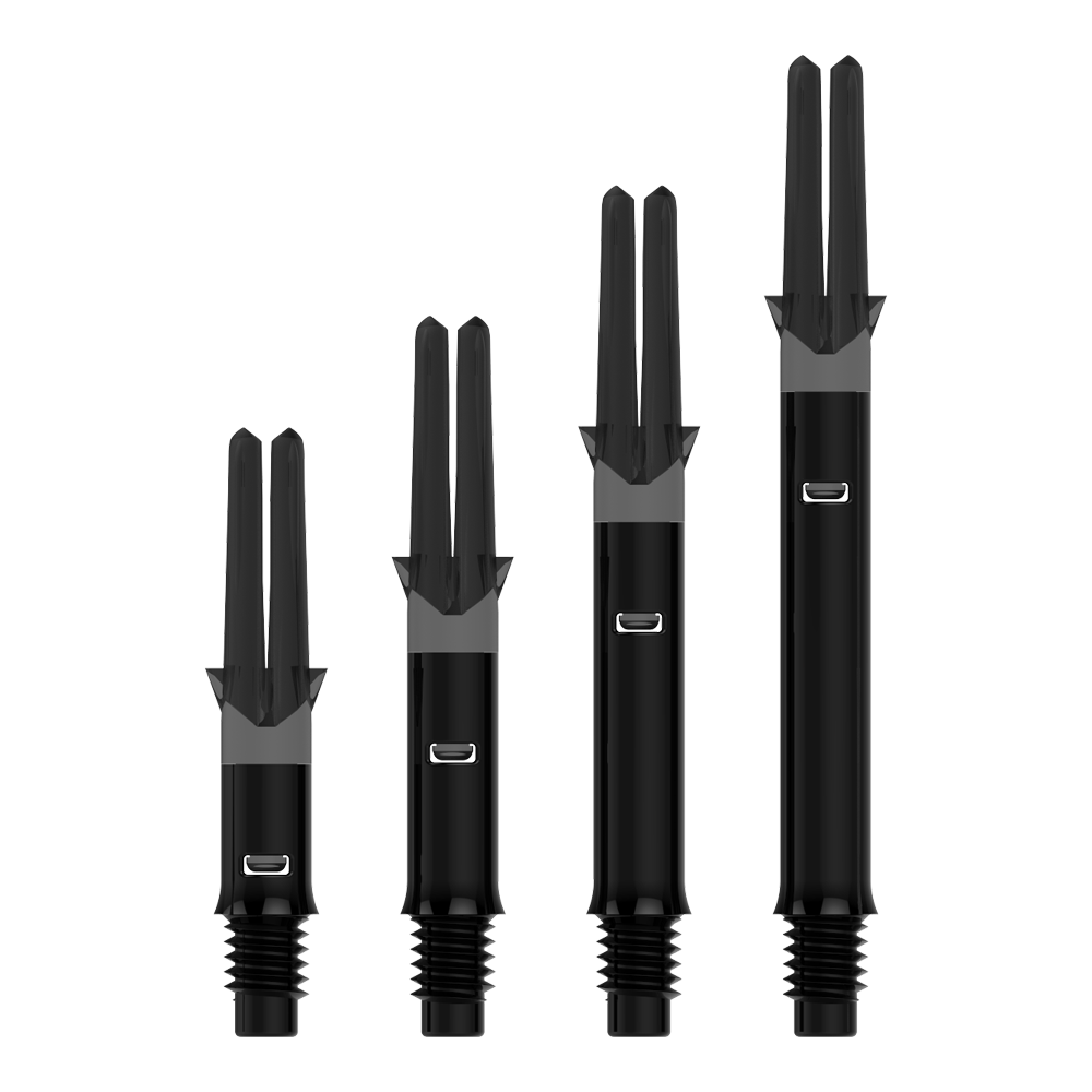L-Style L- Silent Spinning Black Darts Shafts