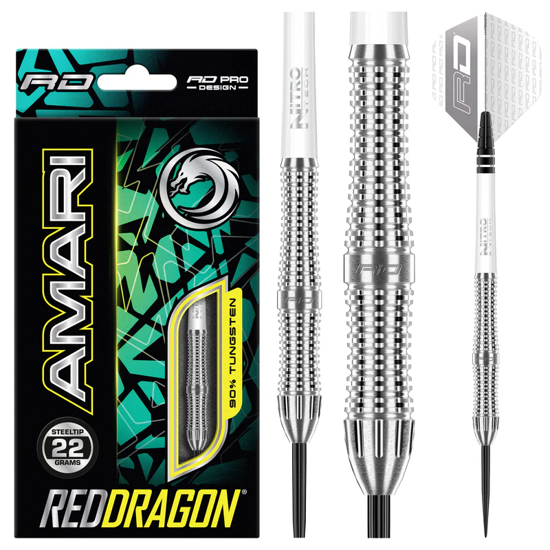 Dardos Red Dragon Amari 90% Punta de Acero