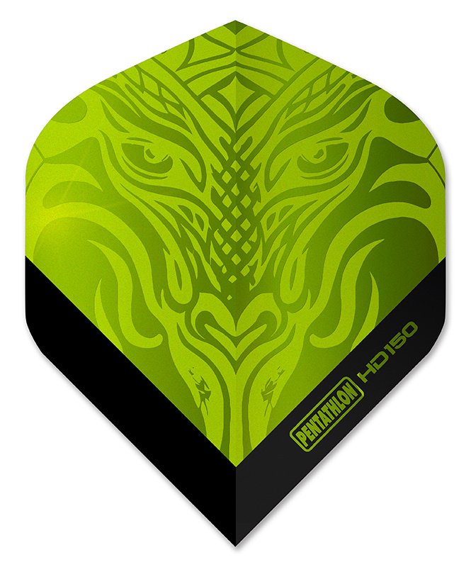 Pentathlon HD150 Metallic Dragon Green Darts Flights
