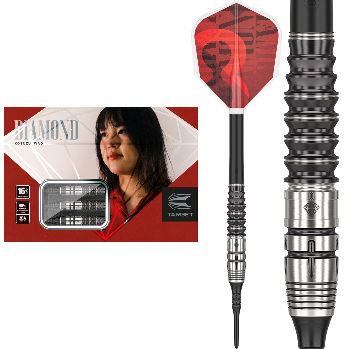 Target Japan Kosuwu Iwao Diamond G1 90% Soft Tip Darts