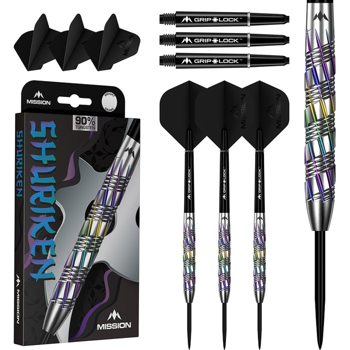 Mission Shuriken 90% - Steel Tip Darts - Dartshopper.com