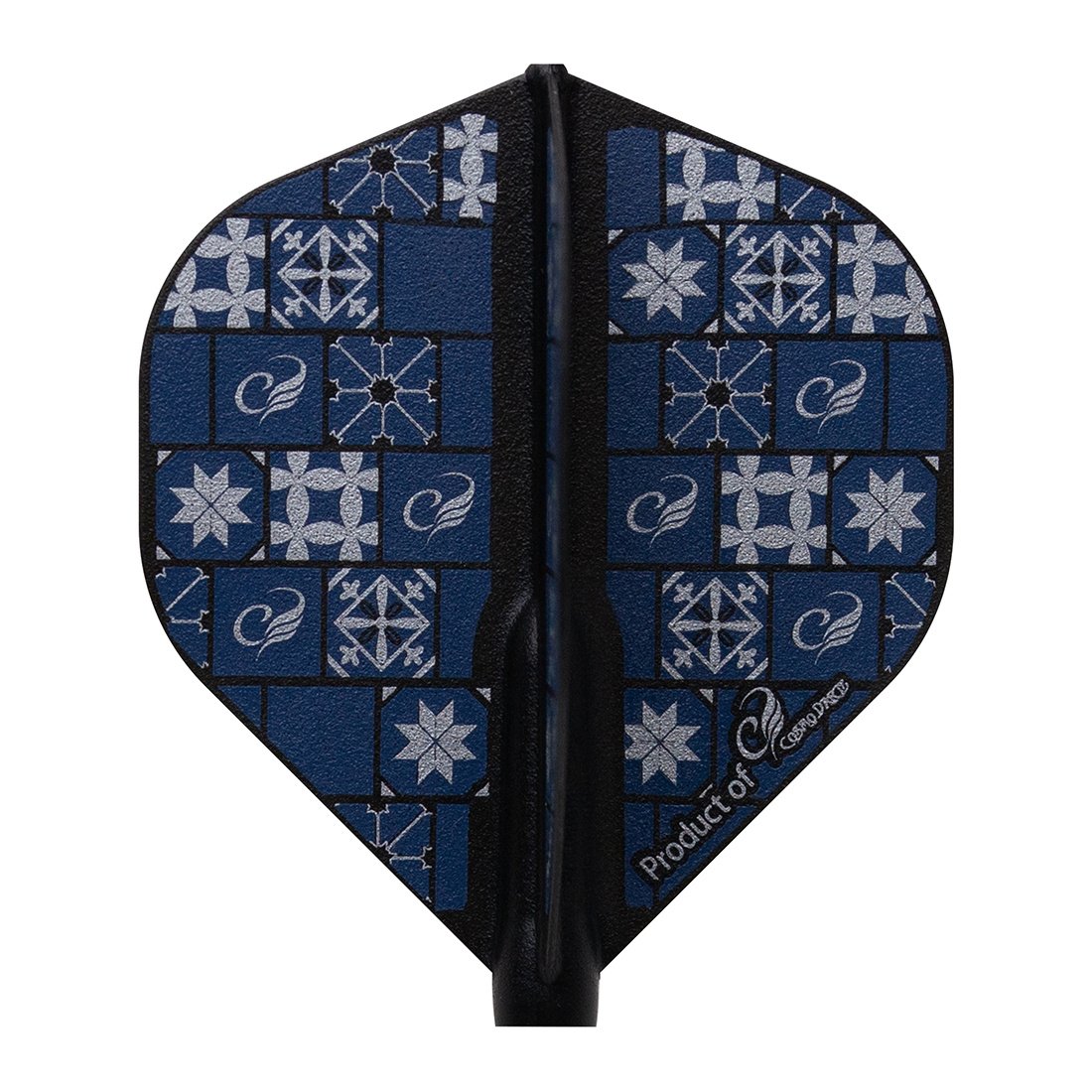 Cosmo Darts Fit Flight Tile Dark Black Standard Darts Flights