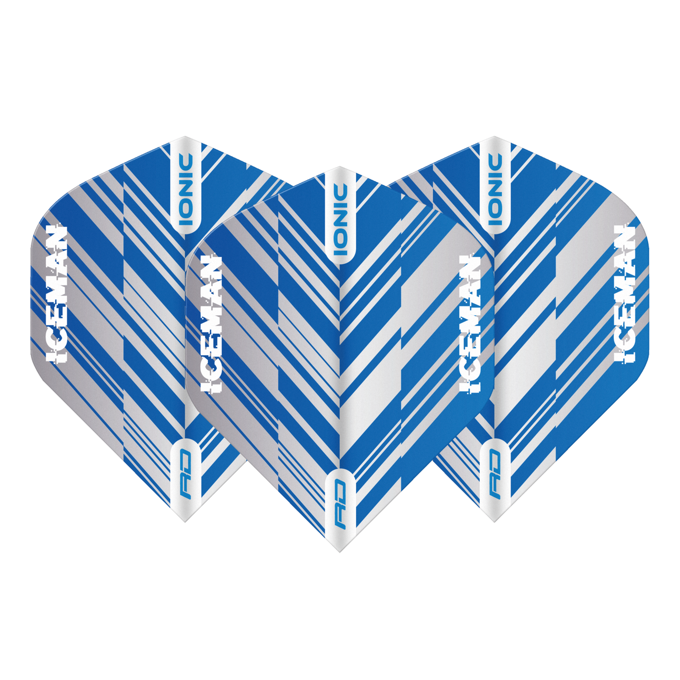 Red Dragon Gerwyn Price Hardcore Ionic Blue & White Stripe Darts Flights